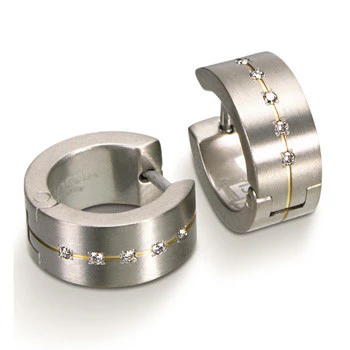 0503-11 Boccia Titanium Earrings