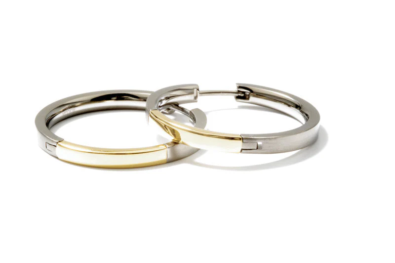 0517-02 Boccia Titanium Earrings - Image 2