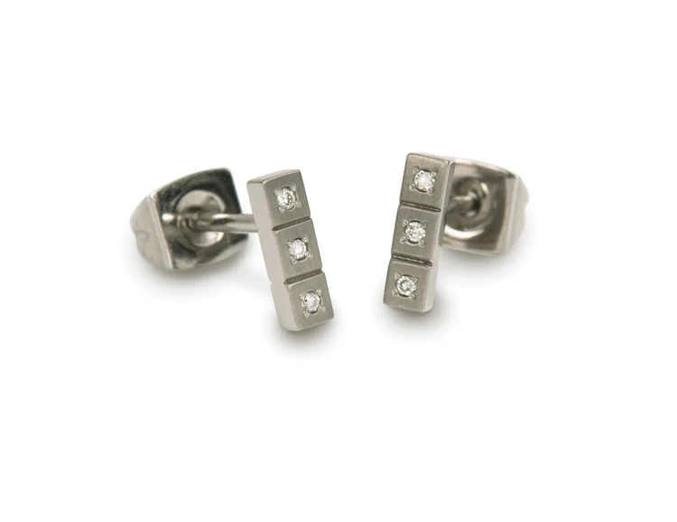 0548-02 Boccia Titanium Earrings - Image 2