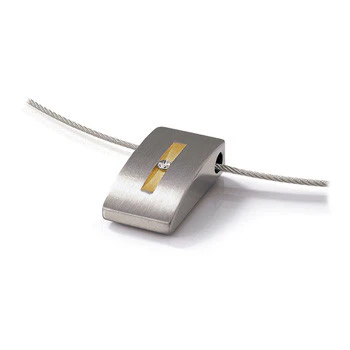 0718-01 Boccia Titanium Wedge Pendant (choose chain separately)