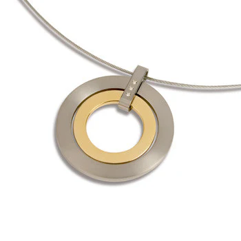 0741-04 Boccia Titanium Pendant (choose chain separately)