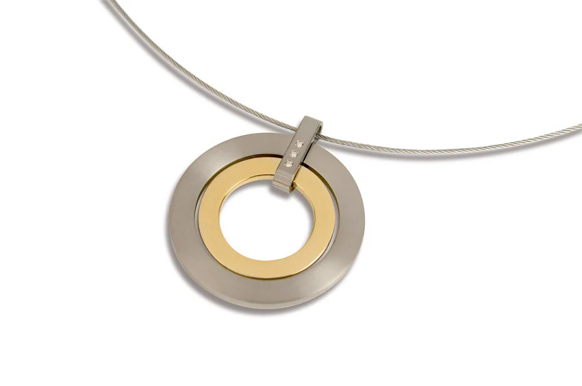 0741-04 Boccia Titanium Pendant (choose chain separately) - Image 2