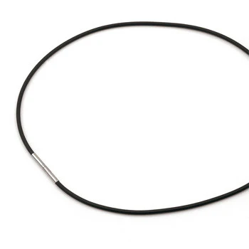 0801-01 Boccia Titanium Black Rubber Chain