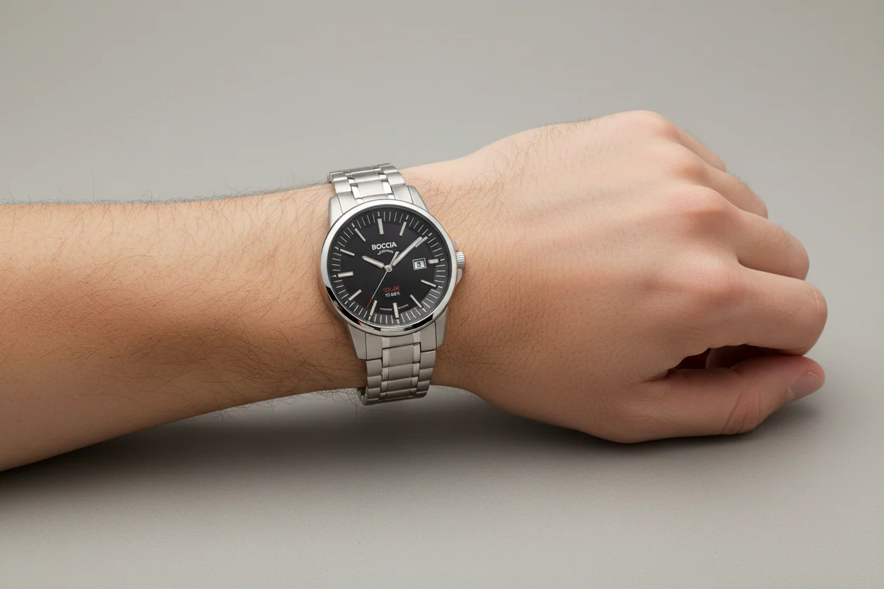 3643-04 Mens Boccia Titanium Solar Powered Watch - Image 2