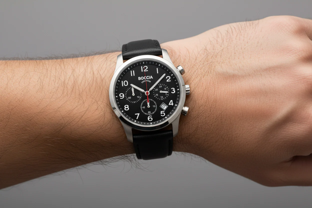 3749-02 Boccia Titanium Mens Watch - Image 2