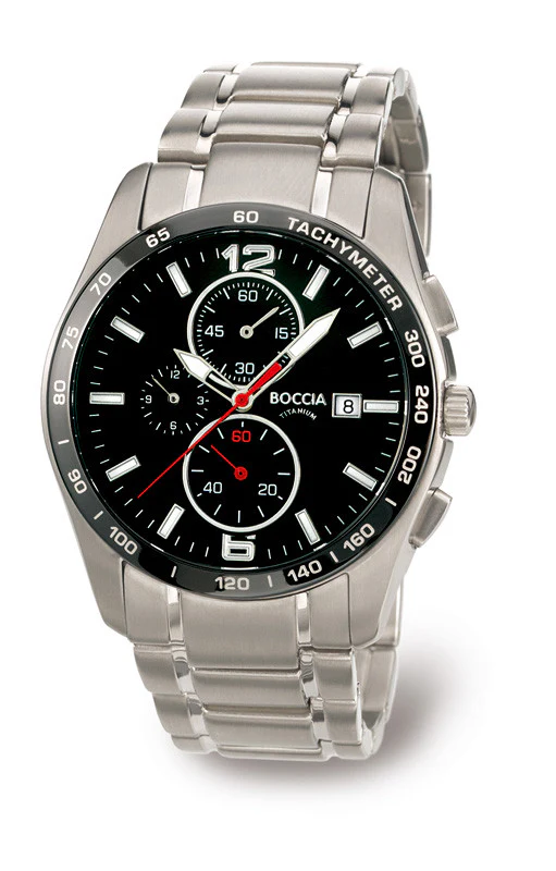 3767-02 Mens Boccia Titanium Chronograph Watch - Image 2