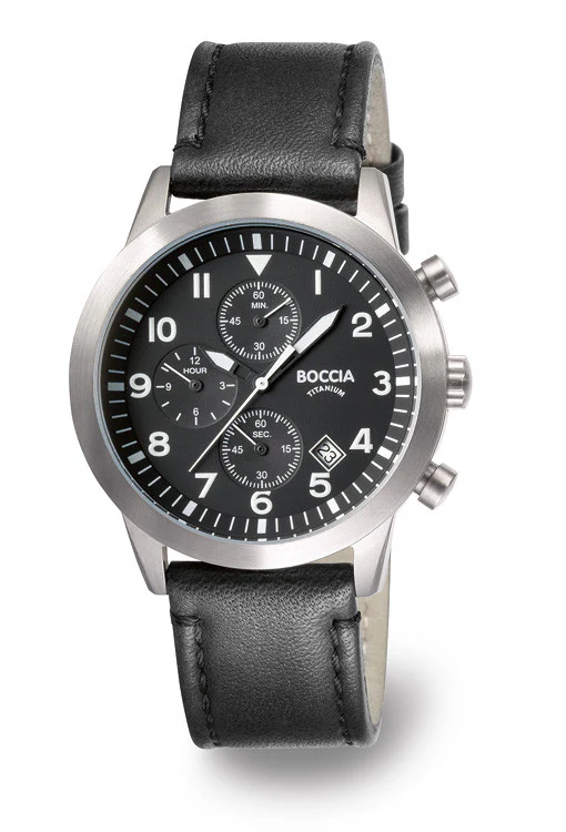 3772-01 Mens Boccia Titanium Chronograph Watch - Image 2
