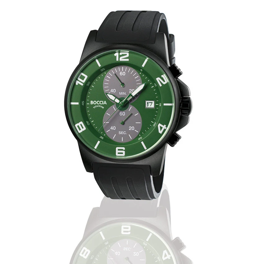 3777-14 MENS BOCCIA ID. TITANIUM WATCH - Image 2