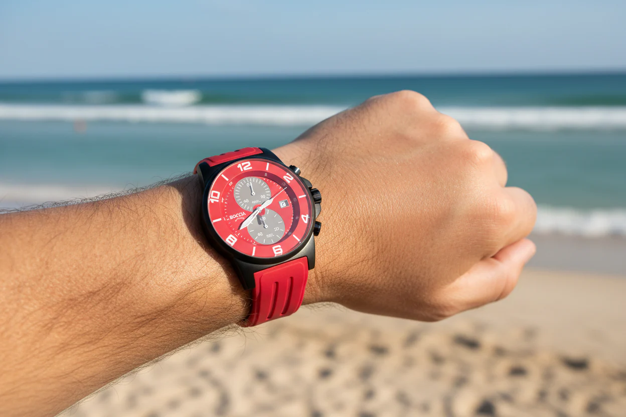 3777-24 Mens Boccia id. Titanium Watch - Image 3